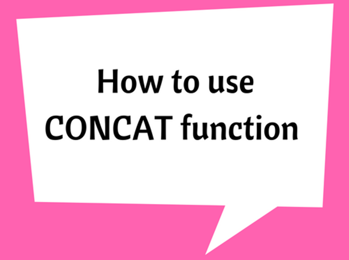 How to use CONCAT function